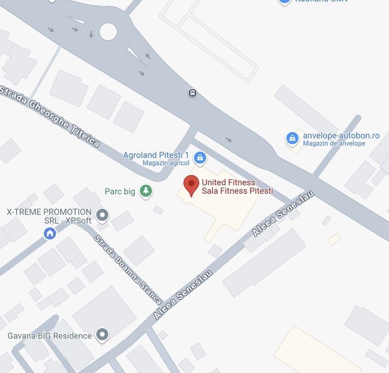 United Fitness Pitesti - locatie