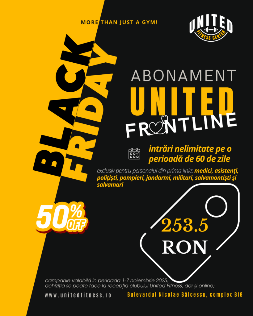 United Fitness - Sala Fitness Pitesti @ united frontline black friday site