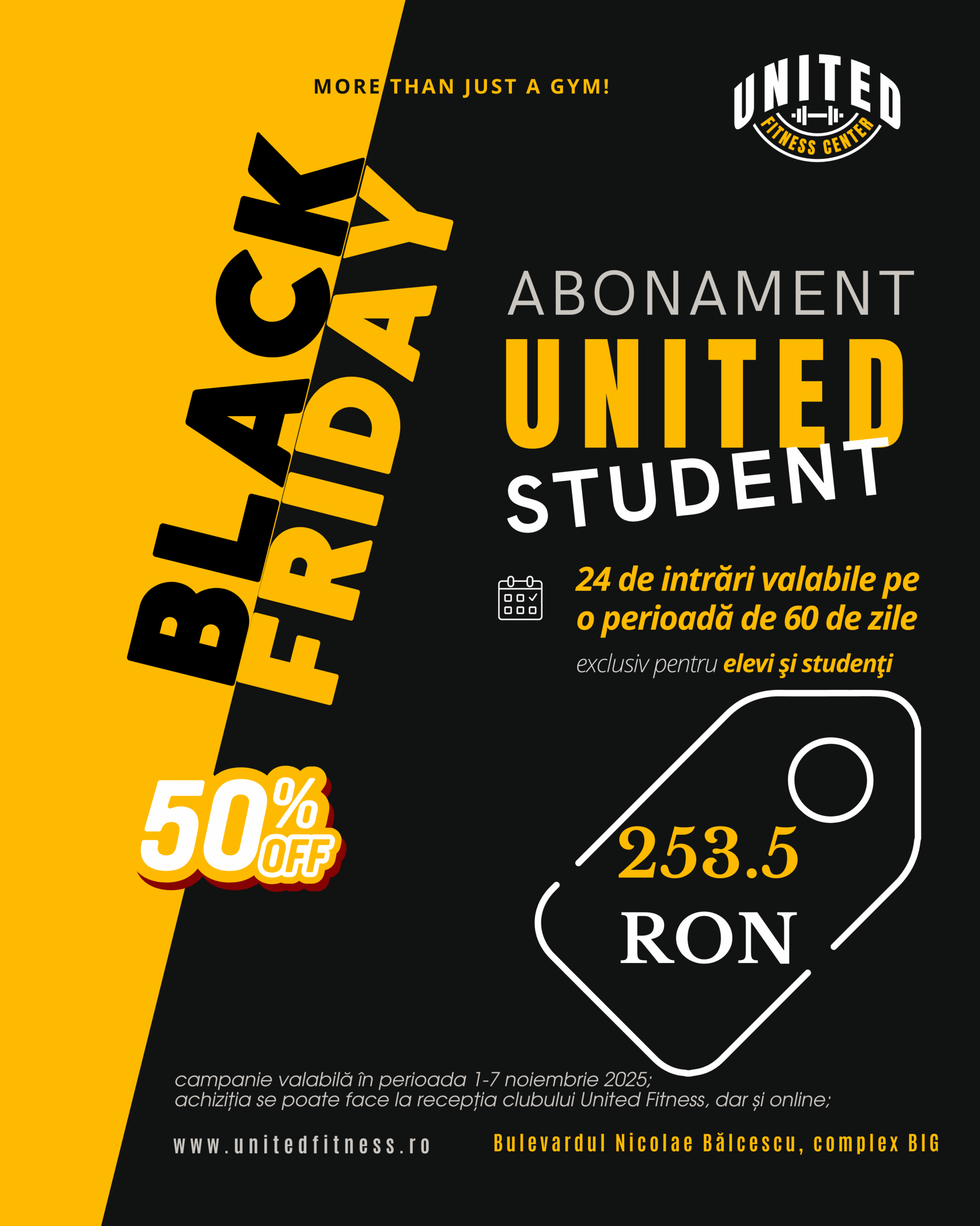 United Fitness - Sala Fitness Pitesti @ united student black friday site scaled